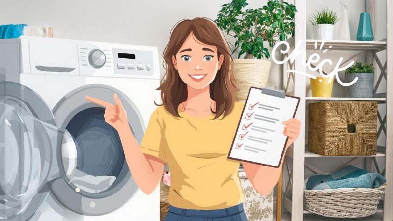 水通し前に短時間でできる洗濯機チェック